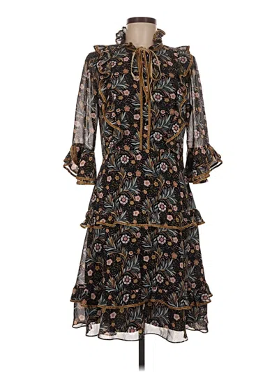 Pre-owned Mikael Aghal Casual Dress In Black