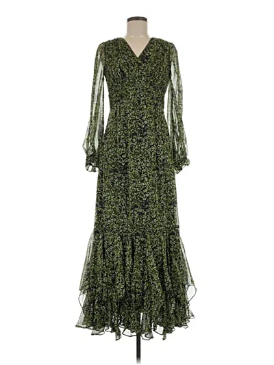 Pre-owned Mikael Aghal Casual Dress In Green