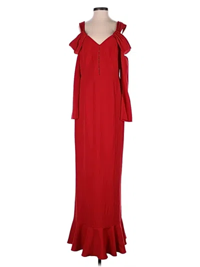 Pre-owned Mikael Aghal Casual Dress In Red
