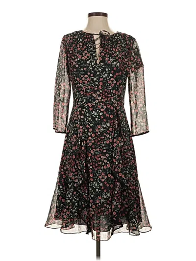 Pre-owned Mikael Aghal Cocktail Dress In Black
