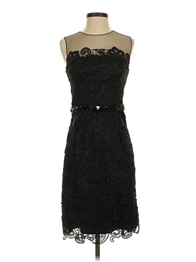 Pre-owned Mikael Aghal Cocktail Dress In Black