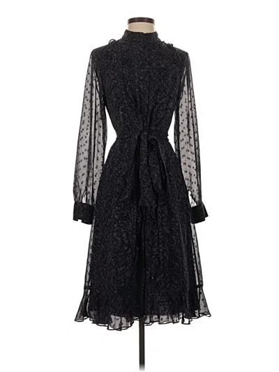 Pre-owned Mikael Aghal Cocktail Dress In Black