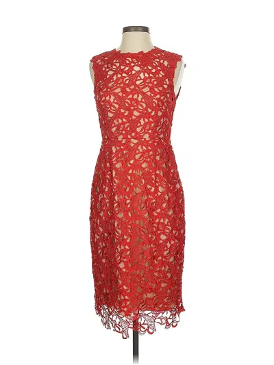 Mikael Aghal Cocktail Dress In Red