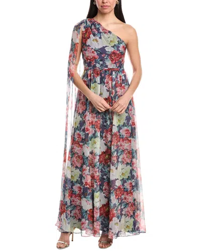 Mikael Aghal Maxi Dress In Blue