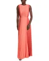 Mikael Aghal Maxi Dress In Red