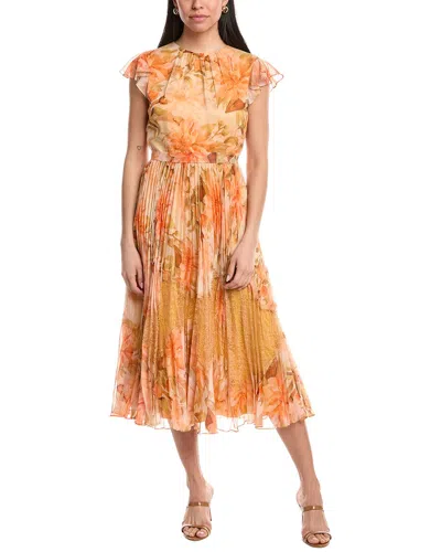 Mikael Aghal Midi Dress In Animal Print