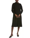 Mikael Aghal Midi Dress In Black