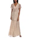MIKAEL AGHAL SMOCKED GOWN