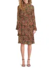 Mikael Aghal Women's Floral Tiered Midi-dress In Black