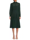 Mikael Aghal Women's Pleated Chiffon Midi-dress In Multi