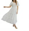 Mikarose Ailen Champagne Midi Dress In Ivory In White