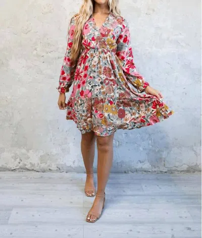 Mikarose Asher Dress In Floral Multicolor