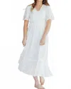 Mikarose Cadence Maxi Dress In White In White