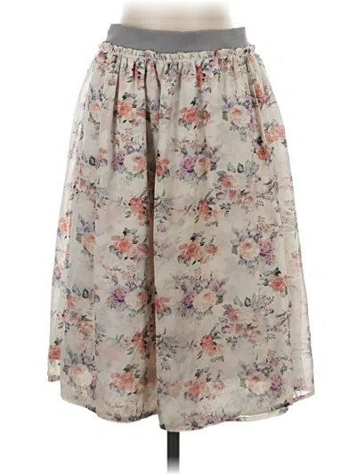 Pre-owned Mikarose Casual Skirt In Gray