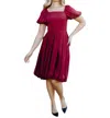 Mikarose Chanel Dress In Berry Red In Red