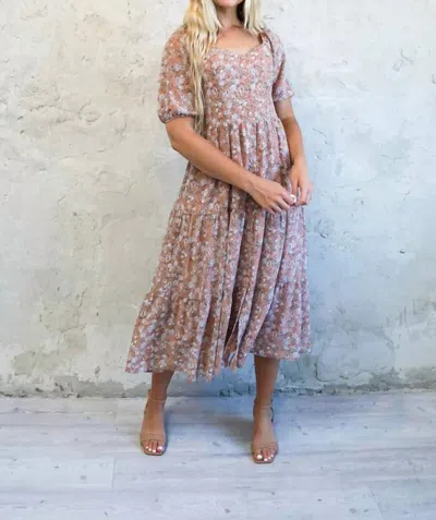 Mikarose Drew Maxi Dress In Vintage Tea Rose