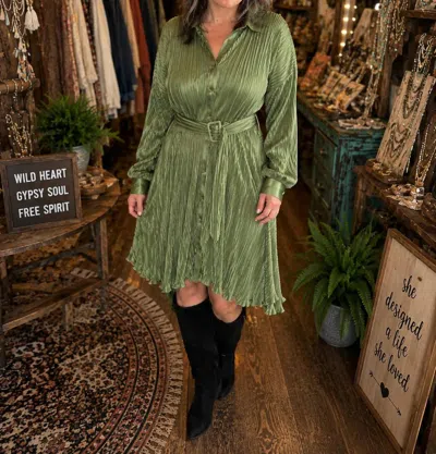 Mikarose Elysia Midi Dress In Green