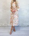 Mikarose Felicity Rose Dress In Cream Multi