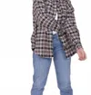 Mikarose Flannel Shirt Jacket In Autumn Maple Plaid In Multi