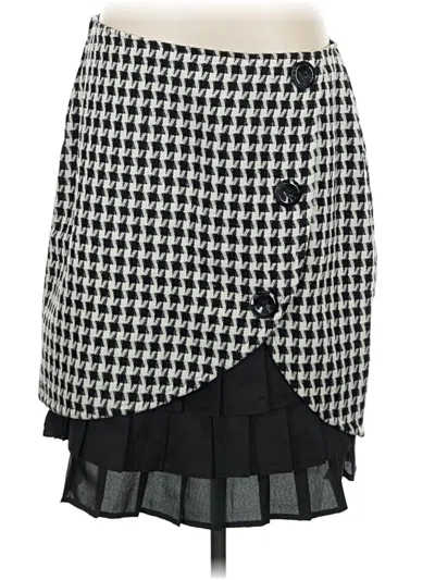 Pre-owned Mikarose Formal Skirt In Black