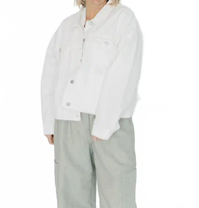 Mikarose Gemma Denim Jacket In White