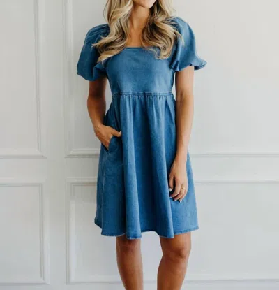 Mikarose Jack Mini Dress In Dark Denim