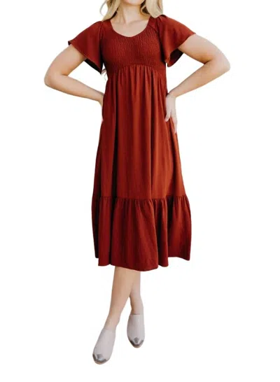Mikarose Kendall Dress In Autumn Spice In Multi