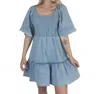 Mikarose Kindred Dress In Chambray In Blue