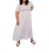 Mikarose Kit Maxi Dress - Plus In Cream In White