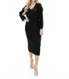 Mikarose Lilibet Midi Dress In Black In Black