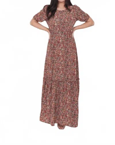 Mikarose Lottie Dress In Pink Colorburst In Brown