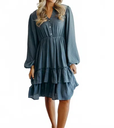 Mikarose Matilda Lagoon Dress In Blue