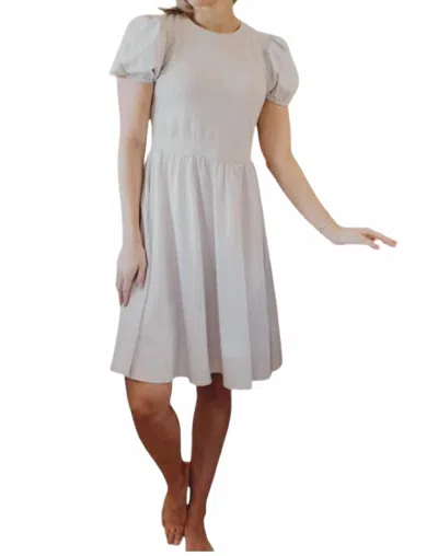 Mikarose Ophelia Mini Dress In Vanilla In White