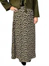 Mikarose Printed Maxi Skirt In Leopard In Multi