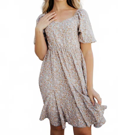 Mikarose Ru Mini Dress In Topaz In Yellow