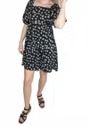 Mikarose Tatum Babydoll Dress In Black In Black