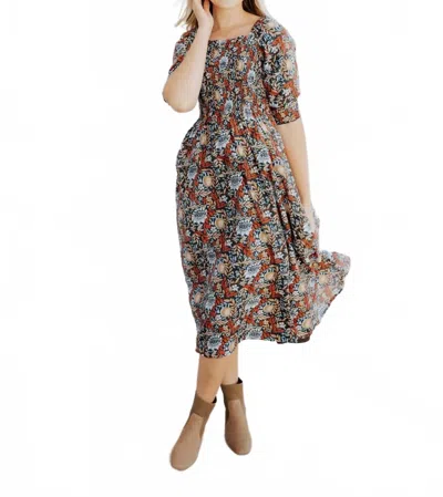 Mikarose The Pepper Midi Dress In Rustic Harvest