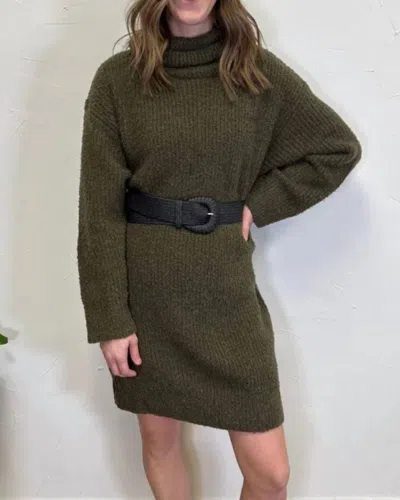 Mikarose The Verity Sweater Dress In Green