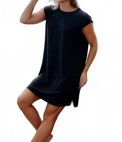 Mikarose Vivi Dress In Charcoal In Blue