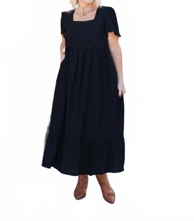 Mikarose Wendi Midi Dress In Black