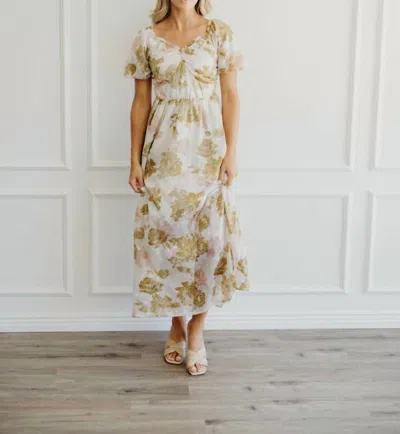 Mikarose Winnie Maxi Dress In Gold