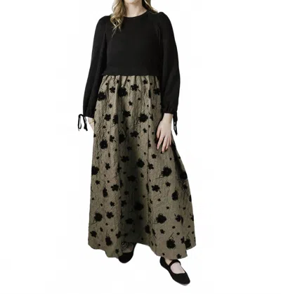 Mikarose Yara Dress In Dark Ivy In Multi