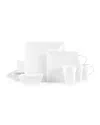 Mikasa 16-piece Trellis Square Dinnerware Set In White