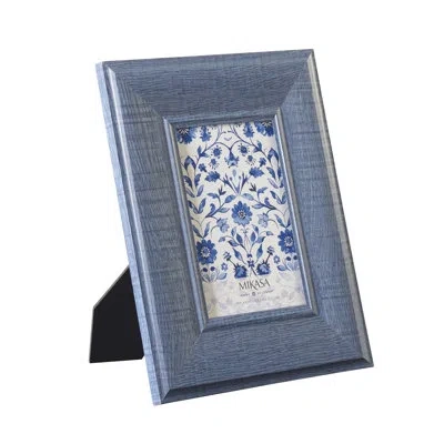 Mikasa 8x10 Beveled Frame With 4x6 Picture Opening In Blue