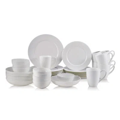 Mikasa Annabel 40-piece Lightweight Chip-resistant Bone China Dinnerware Set, Service For 8 In White