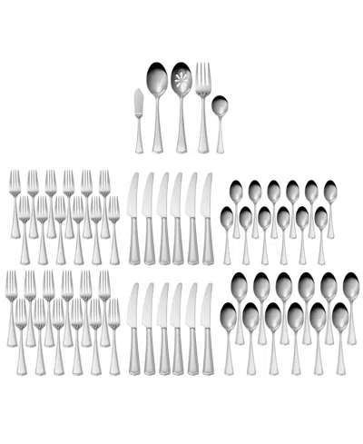 Mikasa Benton Stainless Steel 65-piece Flatware Set, Service For 12 In Silver