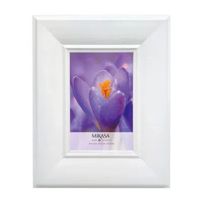 Mikasa Beveled Tabletop Picture Frame In White