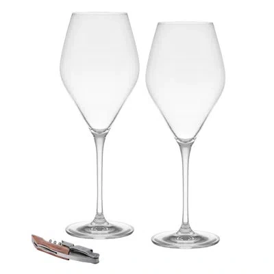 Mikasa Blythe 3-piece Wine Glass Gift Set In Transparent