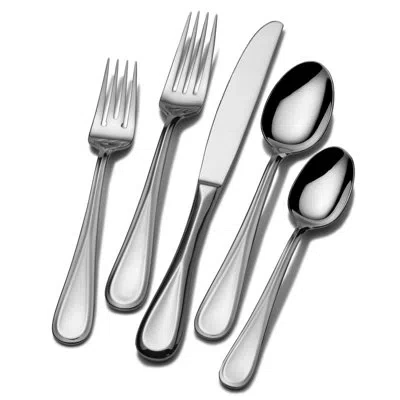 Mikasa Bravo 65-piece 18/10 Stainless Steel Flatware Set, Service For 12
