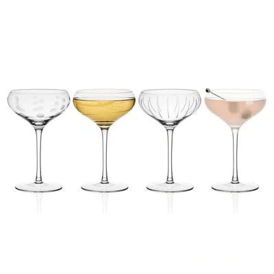 Mikasa Cheers 15 Oz. Coupe Cocktail Glasses In Clear